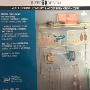 Wall Mount Jewellery and Accessory Organizer